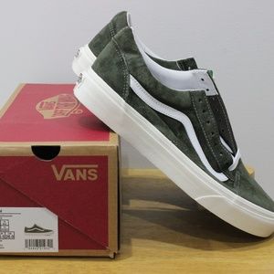 Green and White Vans